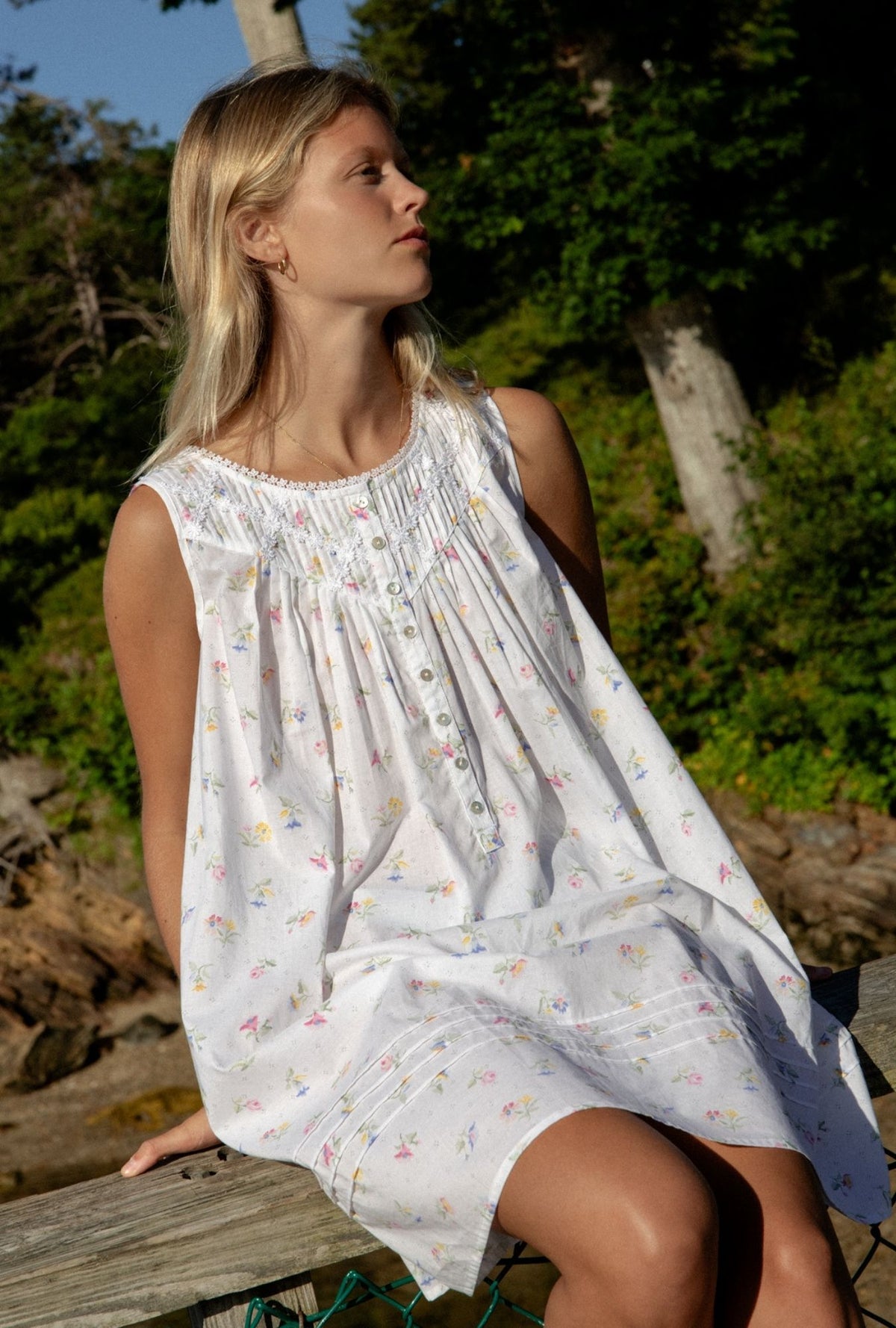Cottage Posies Cotton Lawn Chemise