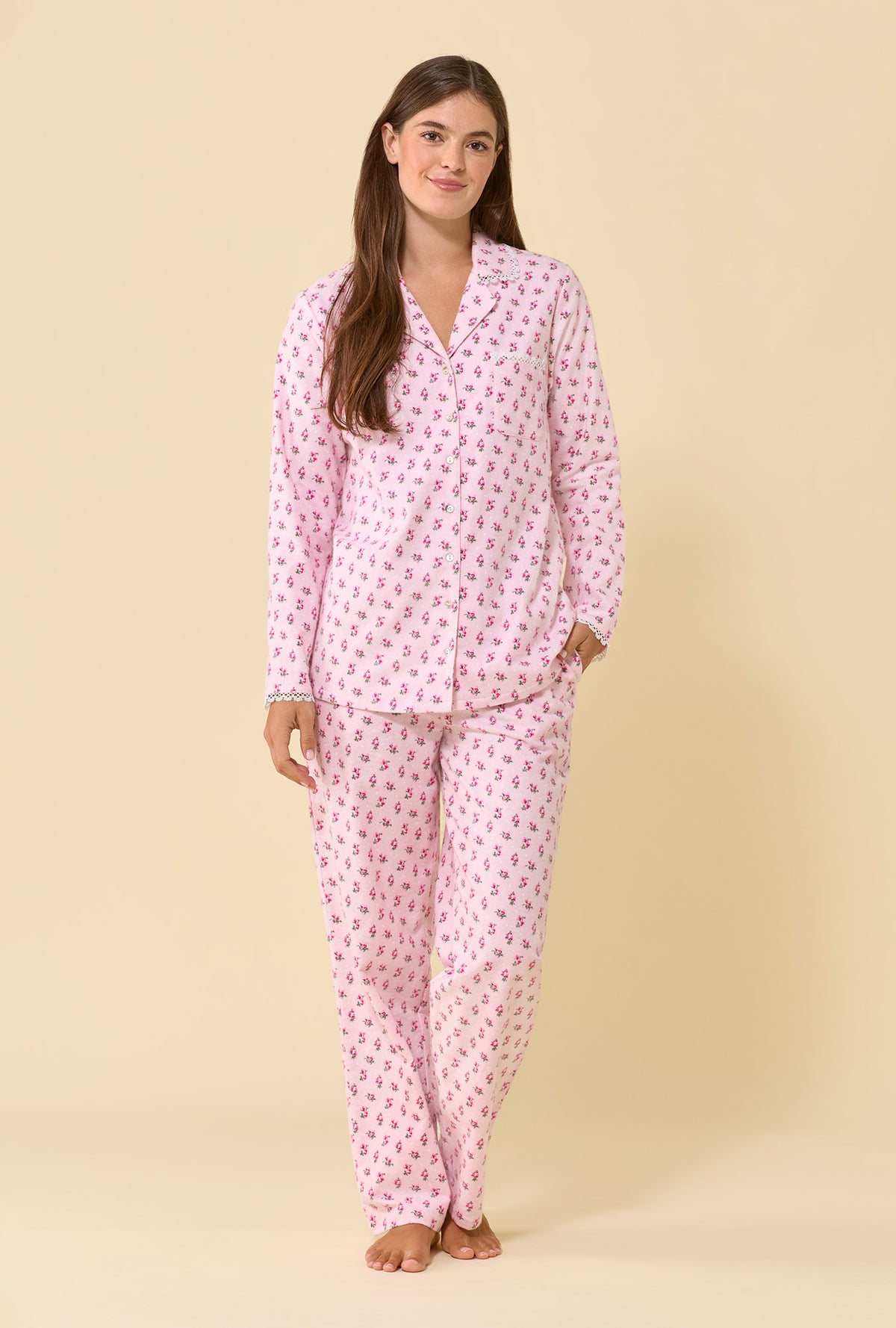 Primrose 100% Cotton Flannel Long Sleeve Pajama Set