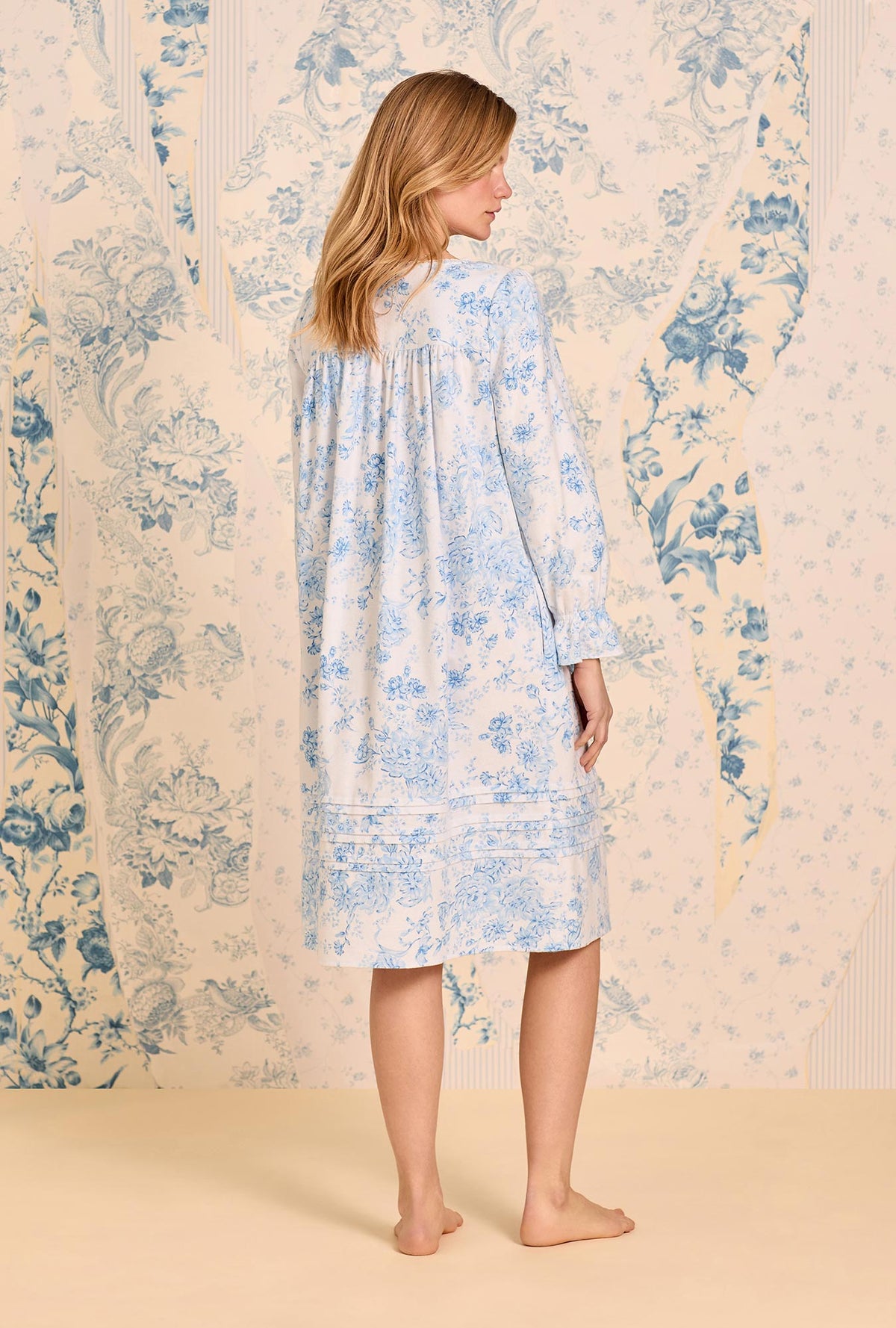 Chateau Bloom Cotton Flannel Waltz Nightgown