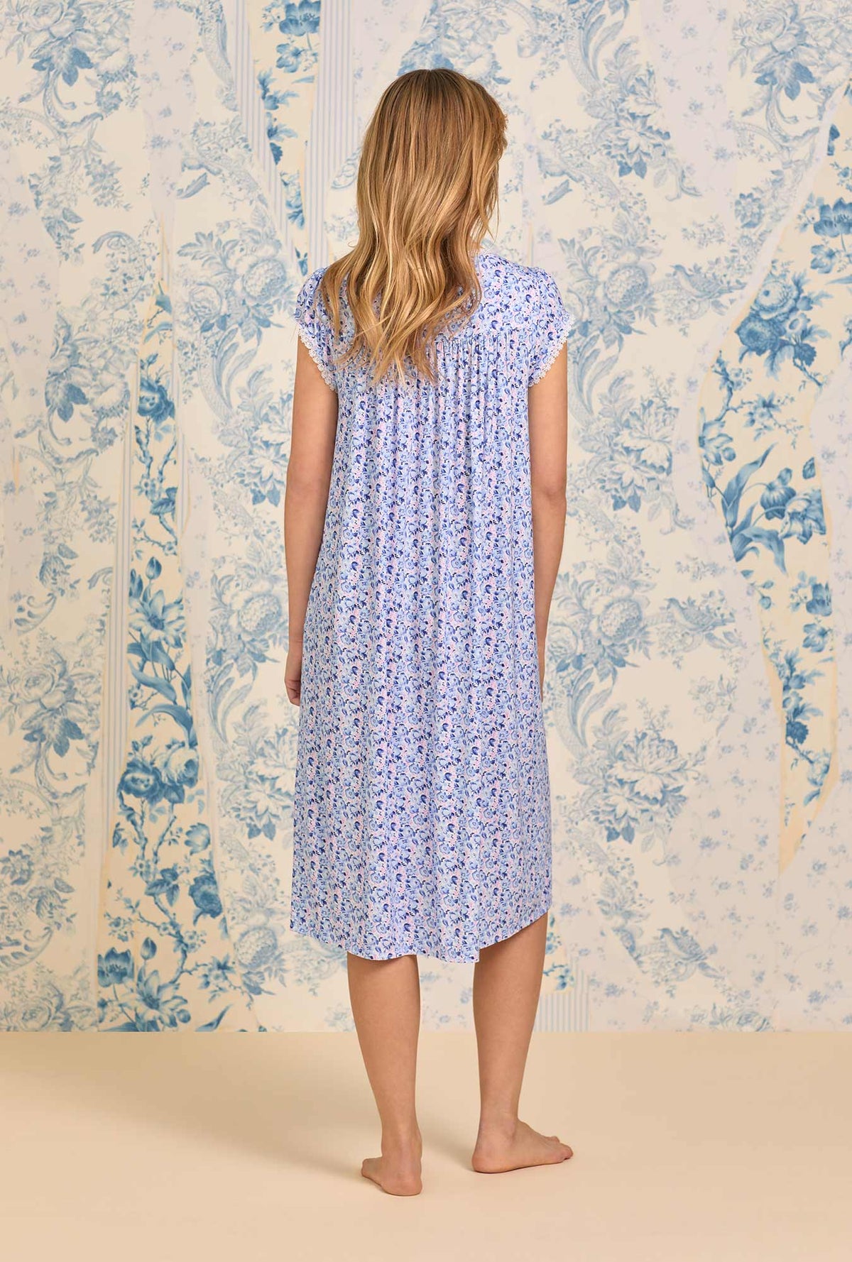 A lady wearing Bluebelle Meadow Tencel™ Modal Waltz Gown