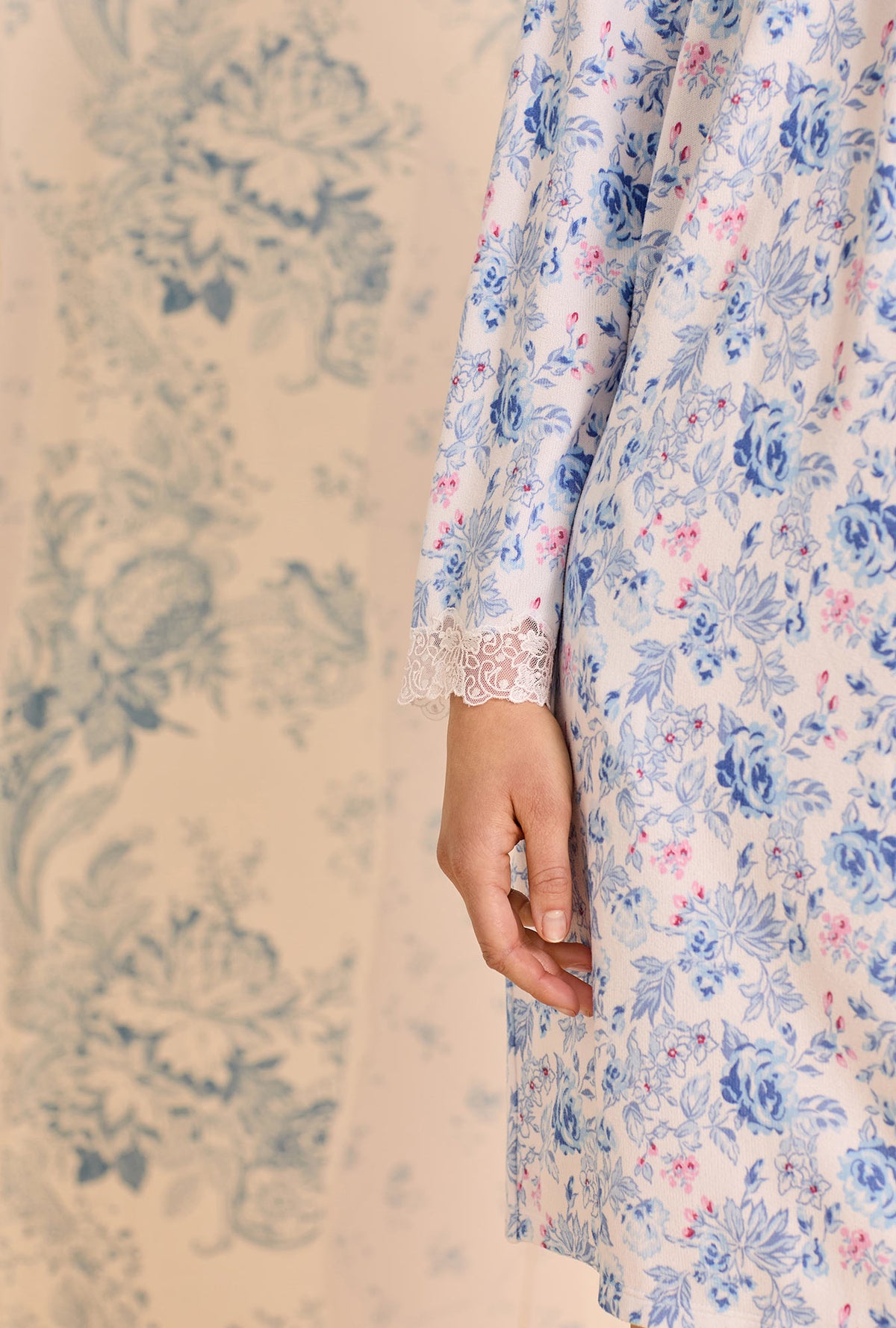 Floral Whisper Dream Sweater Knit Chemise