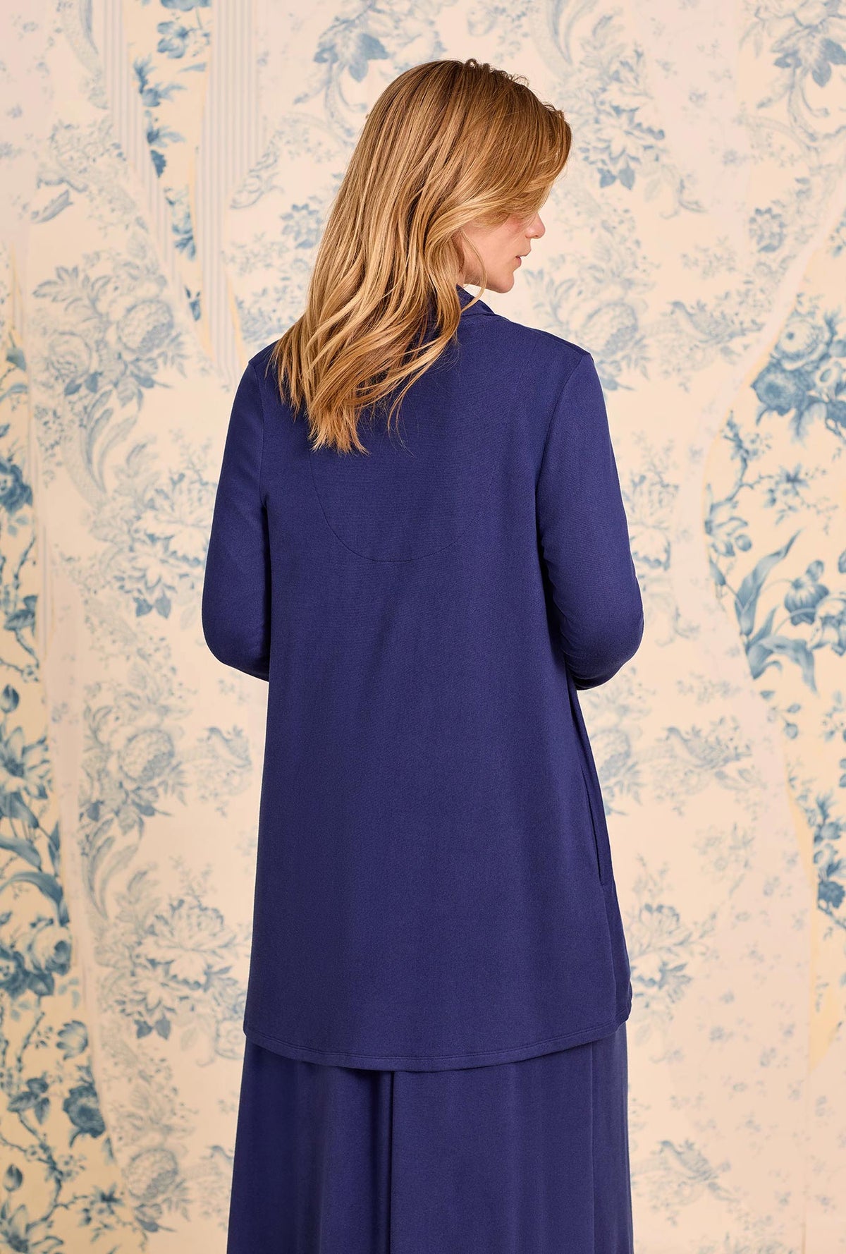 Classic Navy Dream Sweater Knit Cardigan