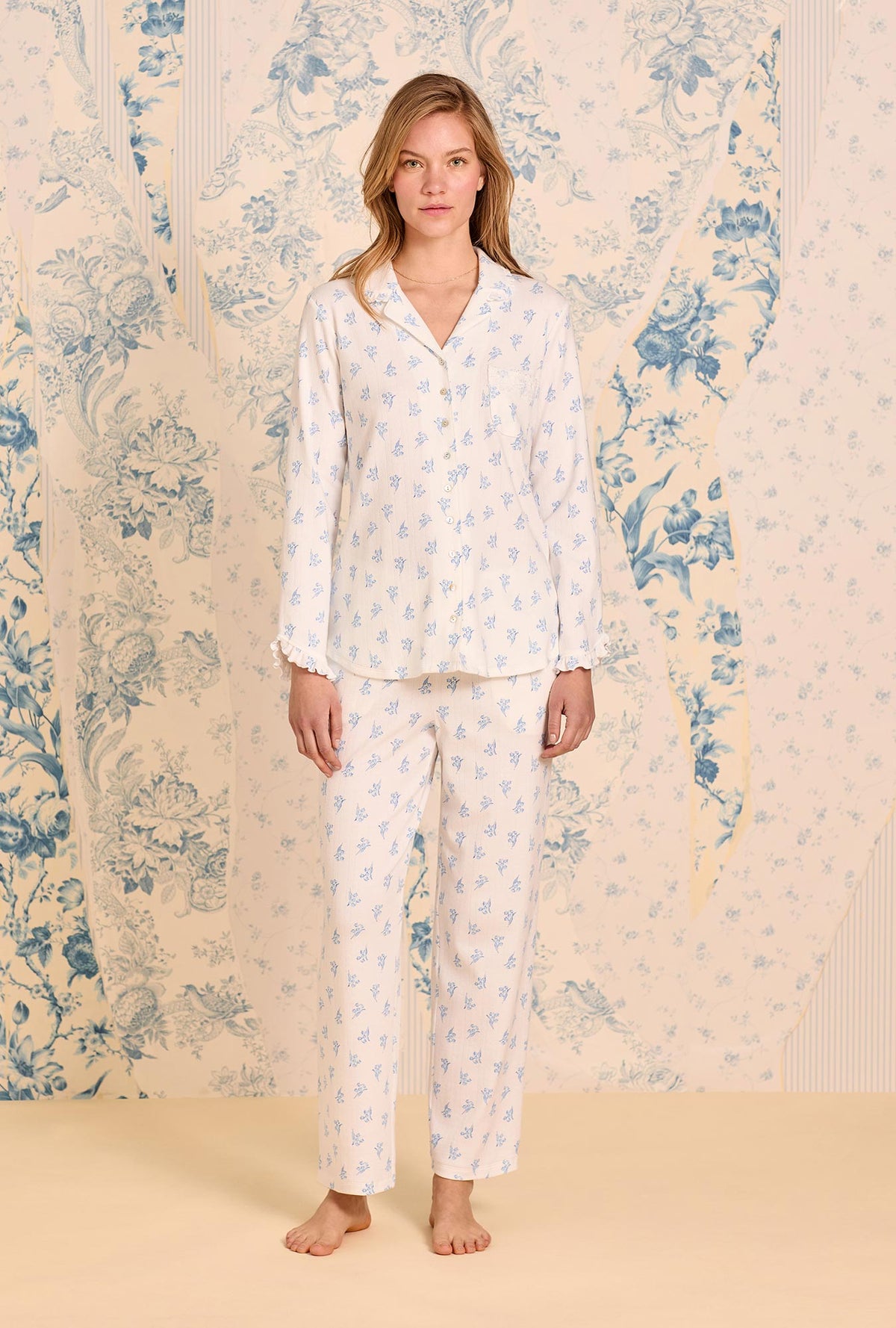 Lily Reverie Cotton Pointelle Pajama