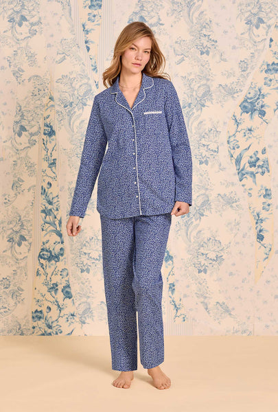 Night Wear Ladies Shirt Style Pyjamas Fishers Finery Women's Organic Cotton  Rayon Cotton Nightgown Knit Dress (