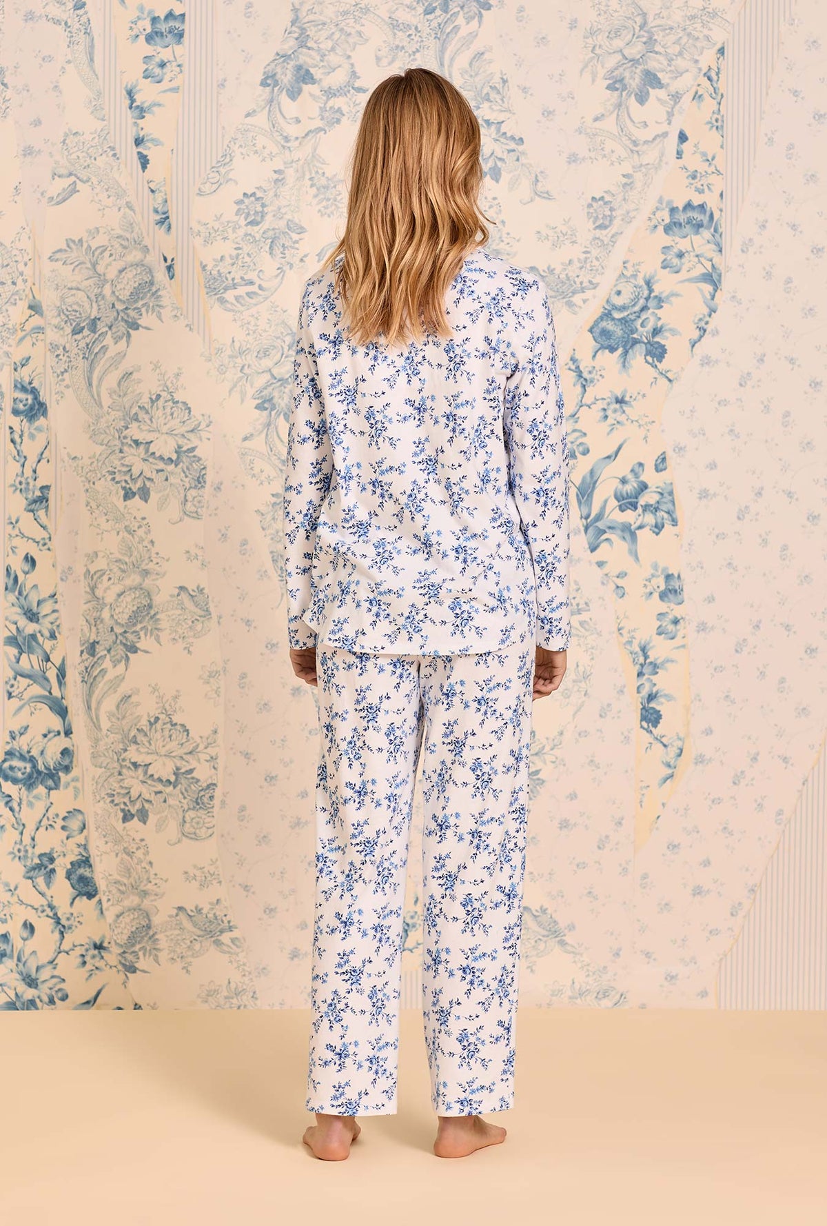Silken Vine Cotton Knit Pajama