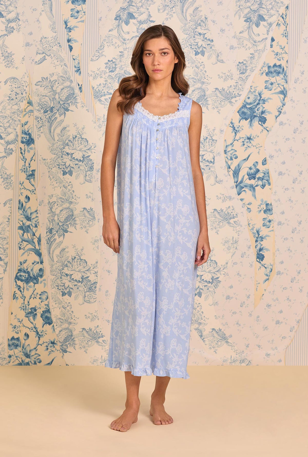 The "Eileen" Blue Haven Tencel™ Modal Ballet Nightgown