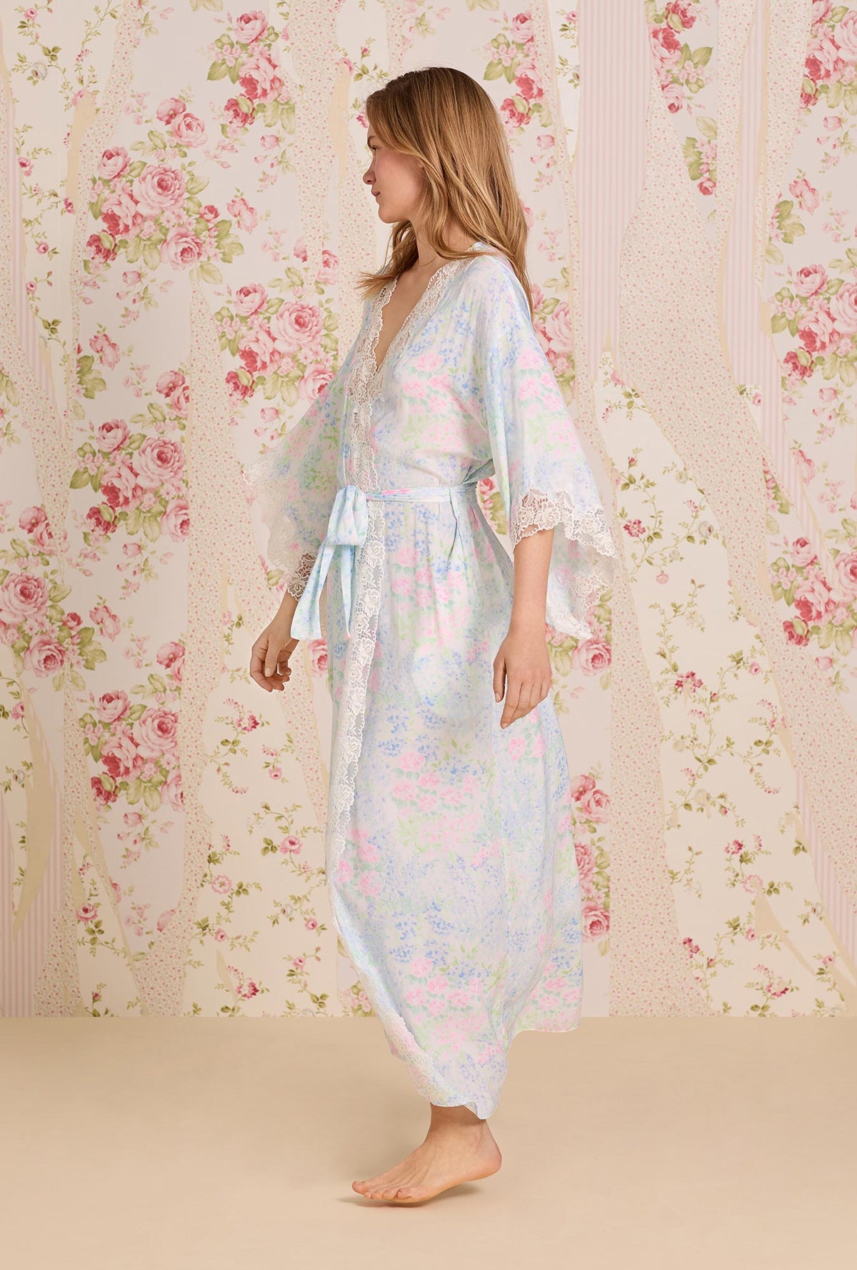 Santorini Satin Wrap Robe