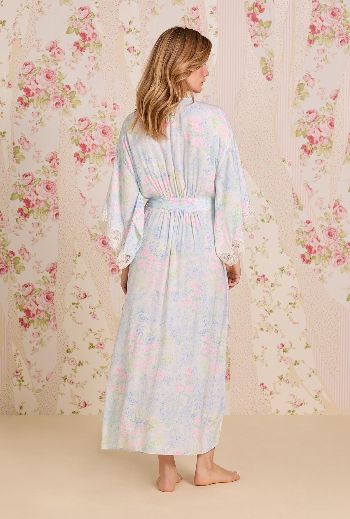 Santorini Satin Wrap Robe