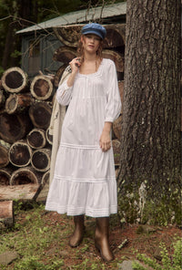 The "Odette" Iconic White Cotton Lawn Ballet Nightgown