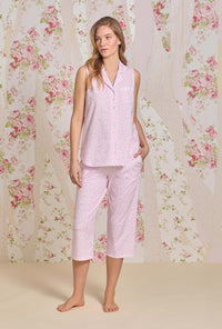 Botanic Charm Cotton Knit Capri Pajama