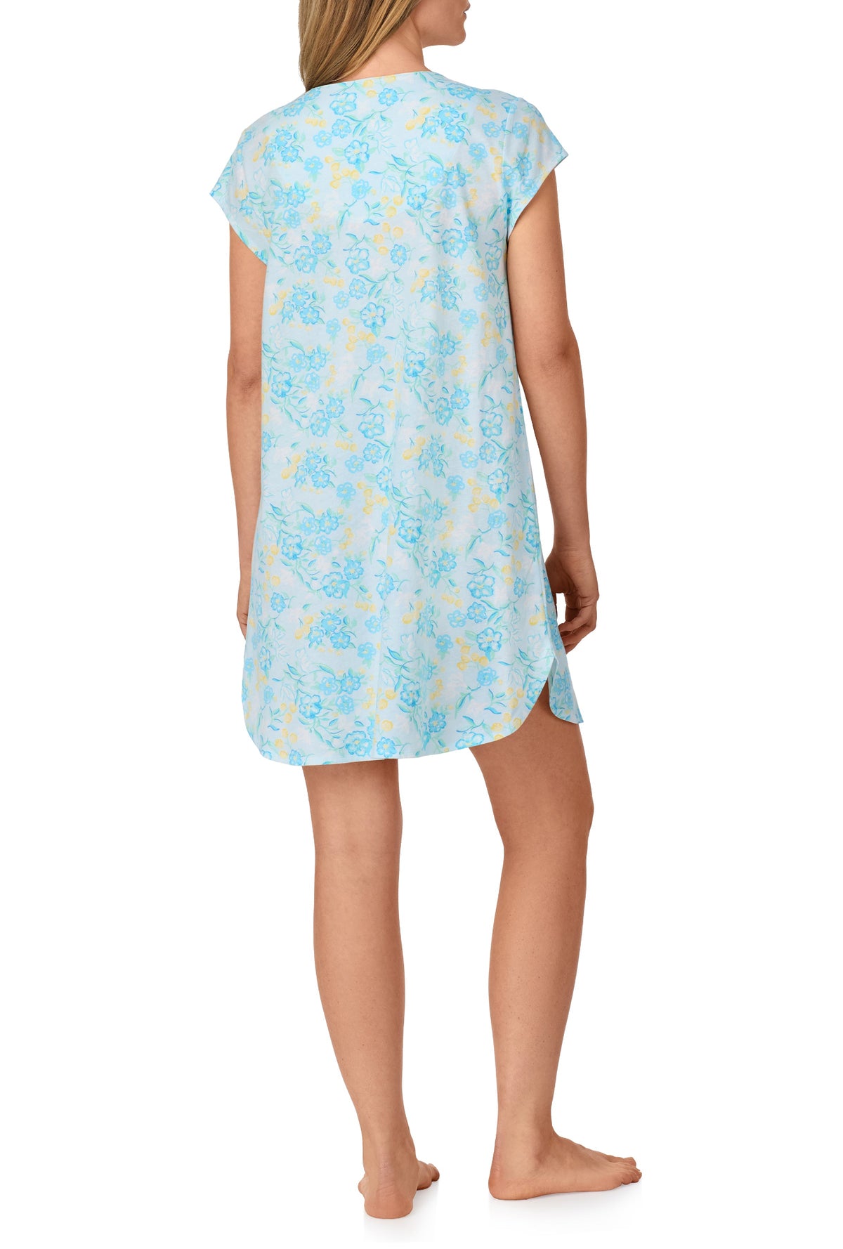 Lemon Flora Cotton Knit Nightshirt