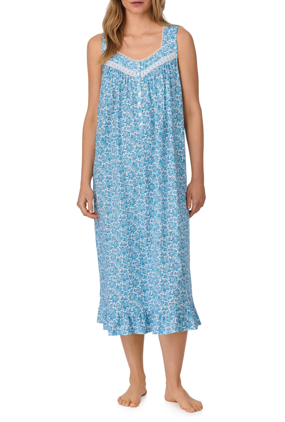 Morning Meadow Cotton Knit Ballet Nightgown