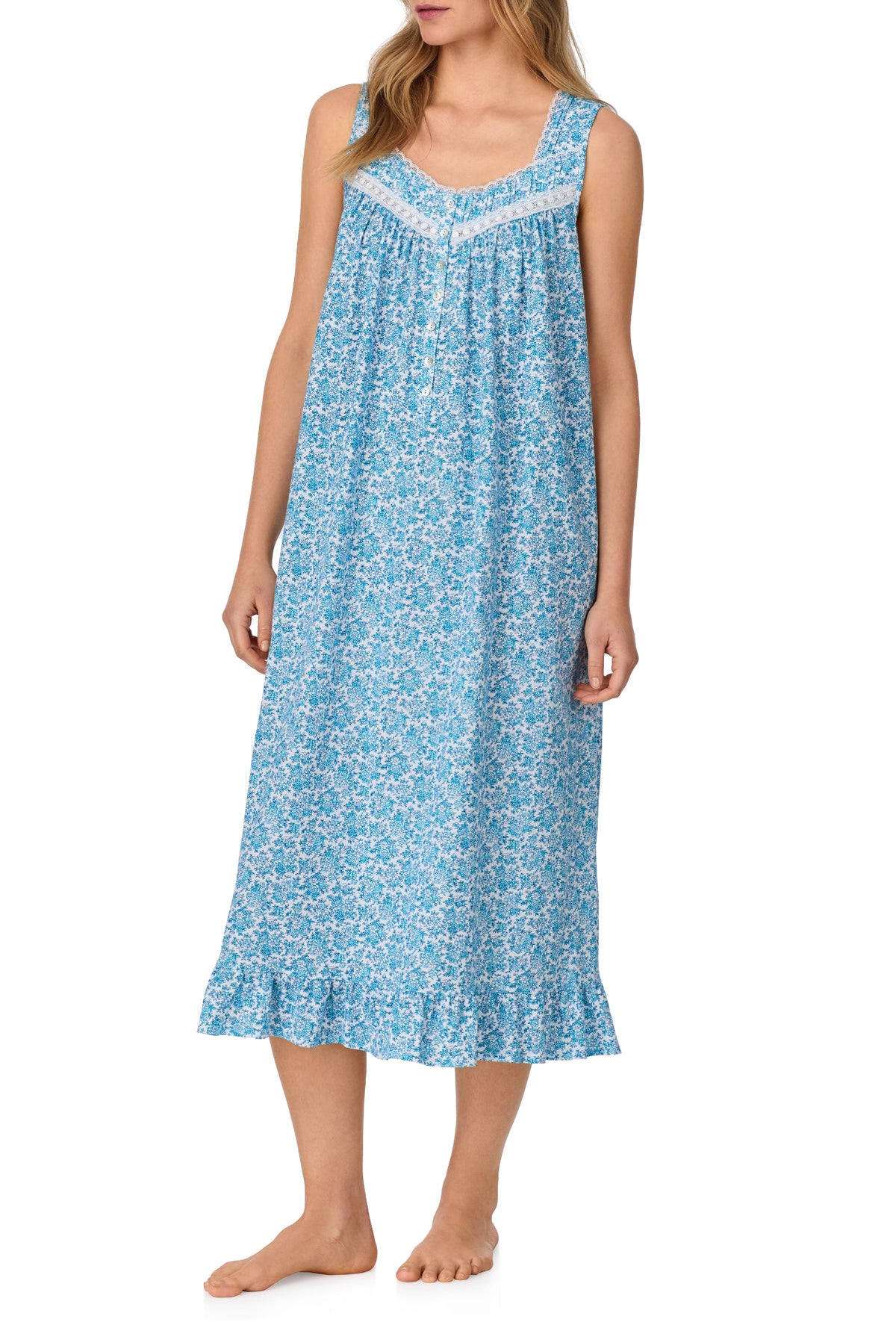 Morning Meadow Cotton Knit Ballet Nightgown
