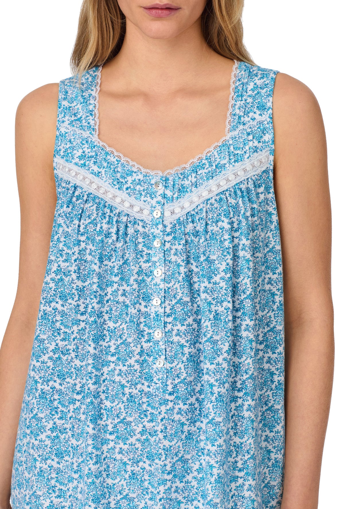 Morning Meadow Cotton Knit Ballet Nightgown