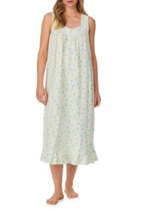 Chamomile Sky Cotton Knit Ballet Nightgown