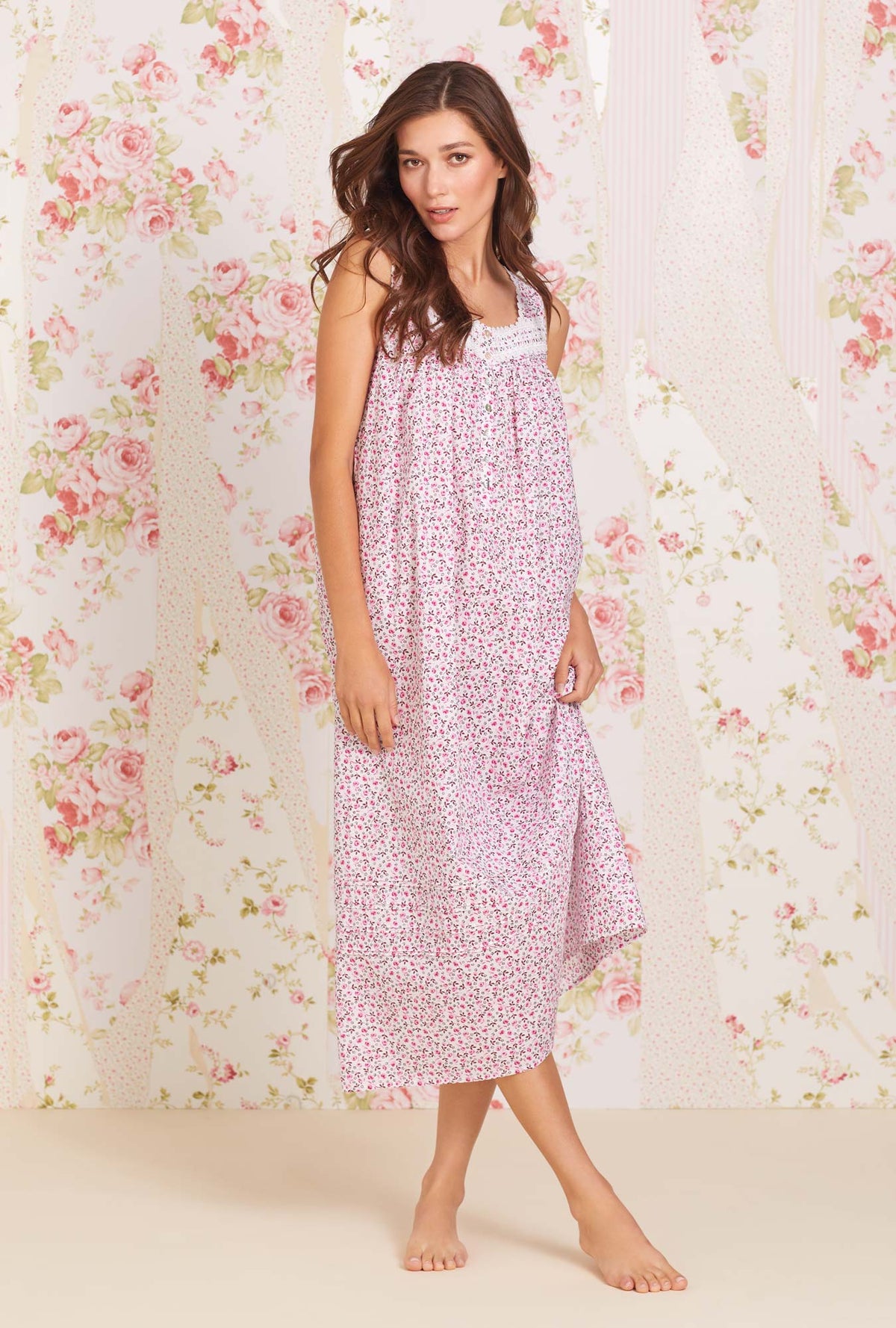 Rose Jubilee Eileen Cotton Lawn Nightgown - Eileen West