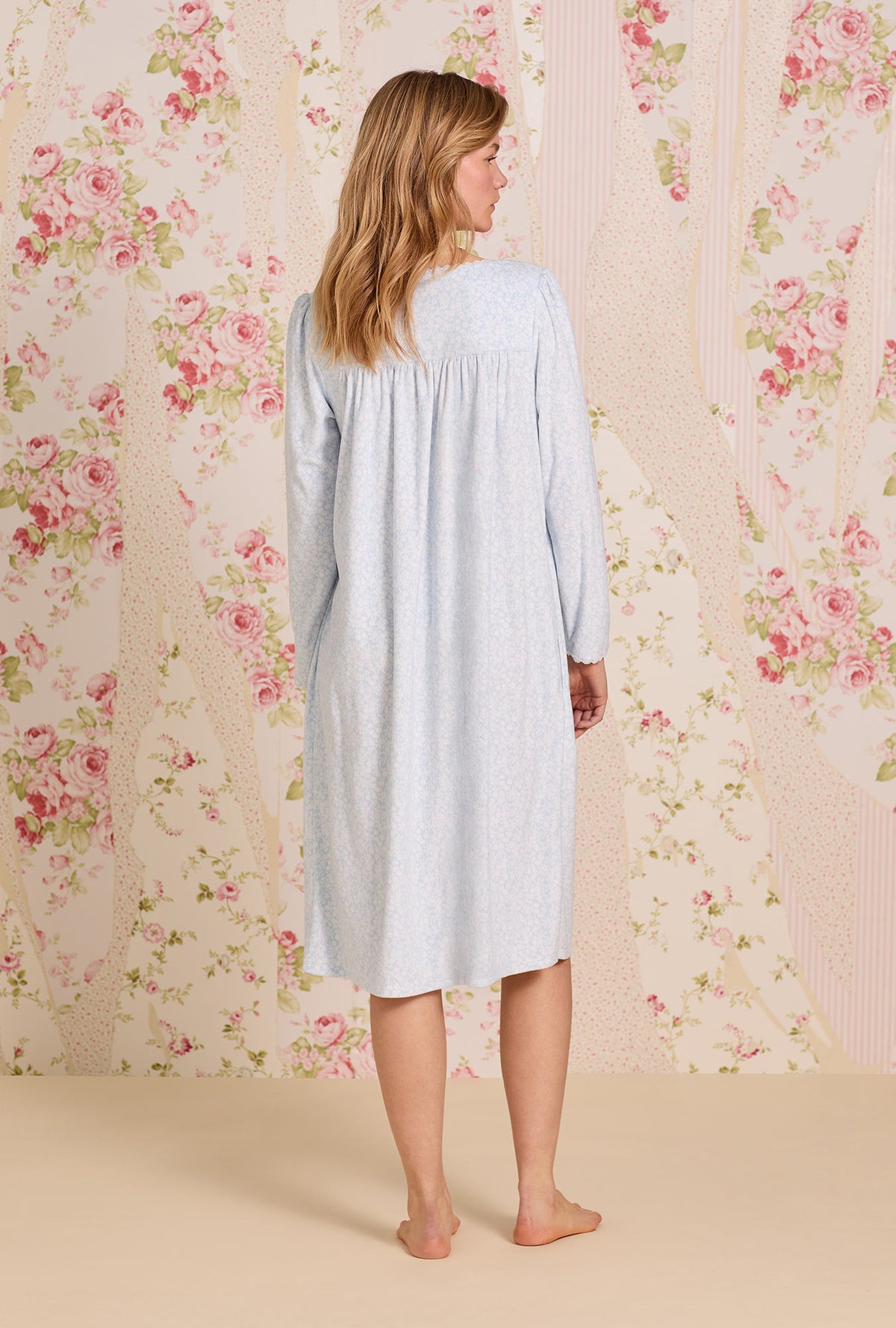 Powder Petal Dream Fleece Long Sleeve Waltz Nightgown
