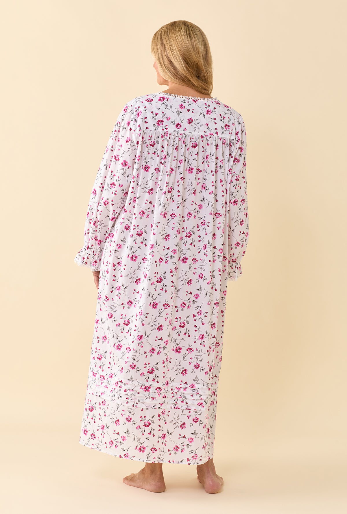 Winter Briar 100% Cotton Woven Lawn Long Sleeve Ballet Nightgown