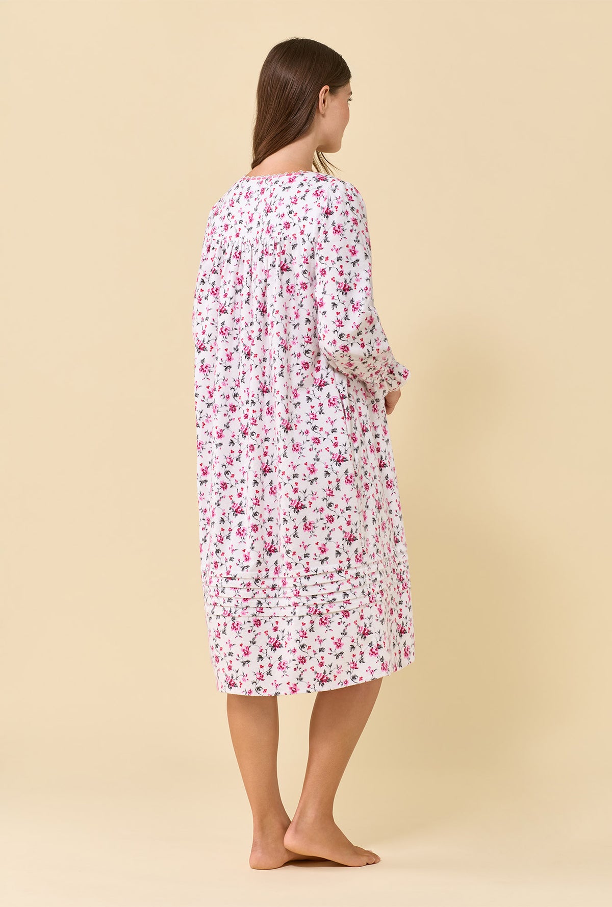 Wildberry 100% Cotton Flannel Long Sleeve Waltz Nightgown