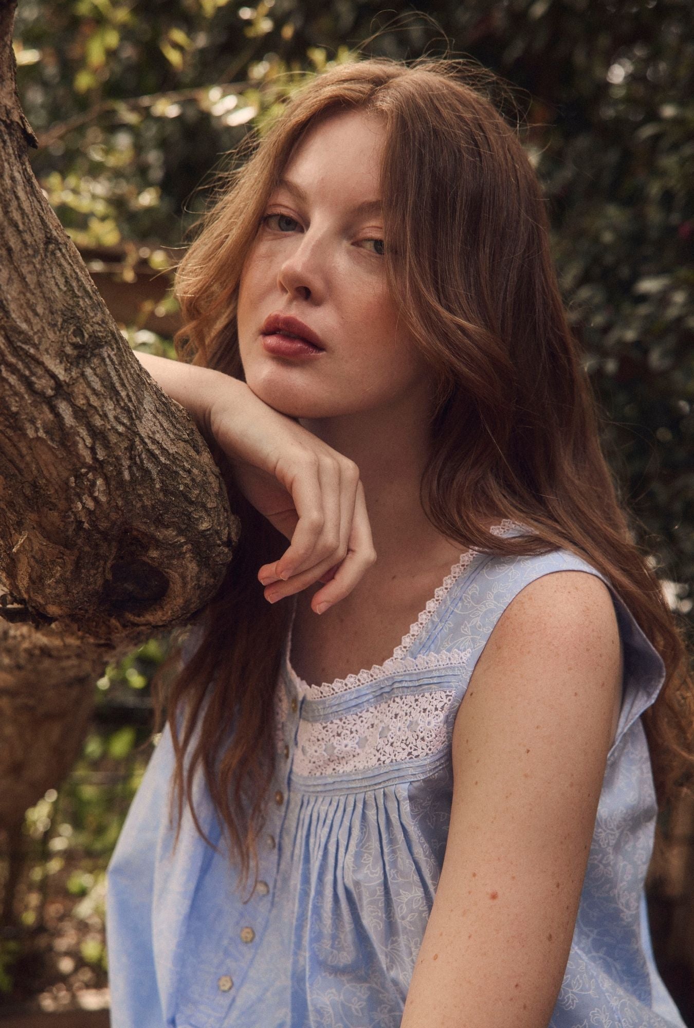 Coastal Willow Cotton Lawn Short Chemise