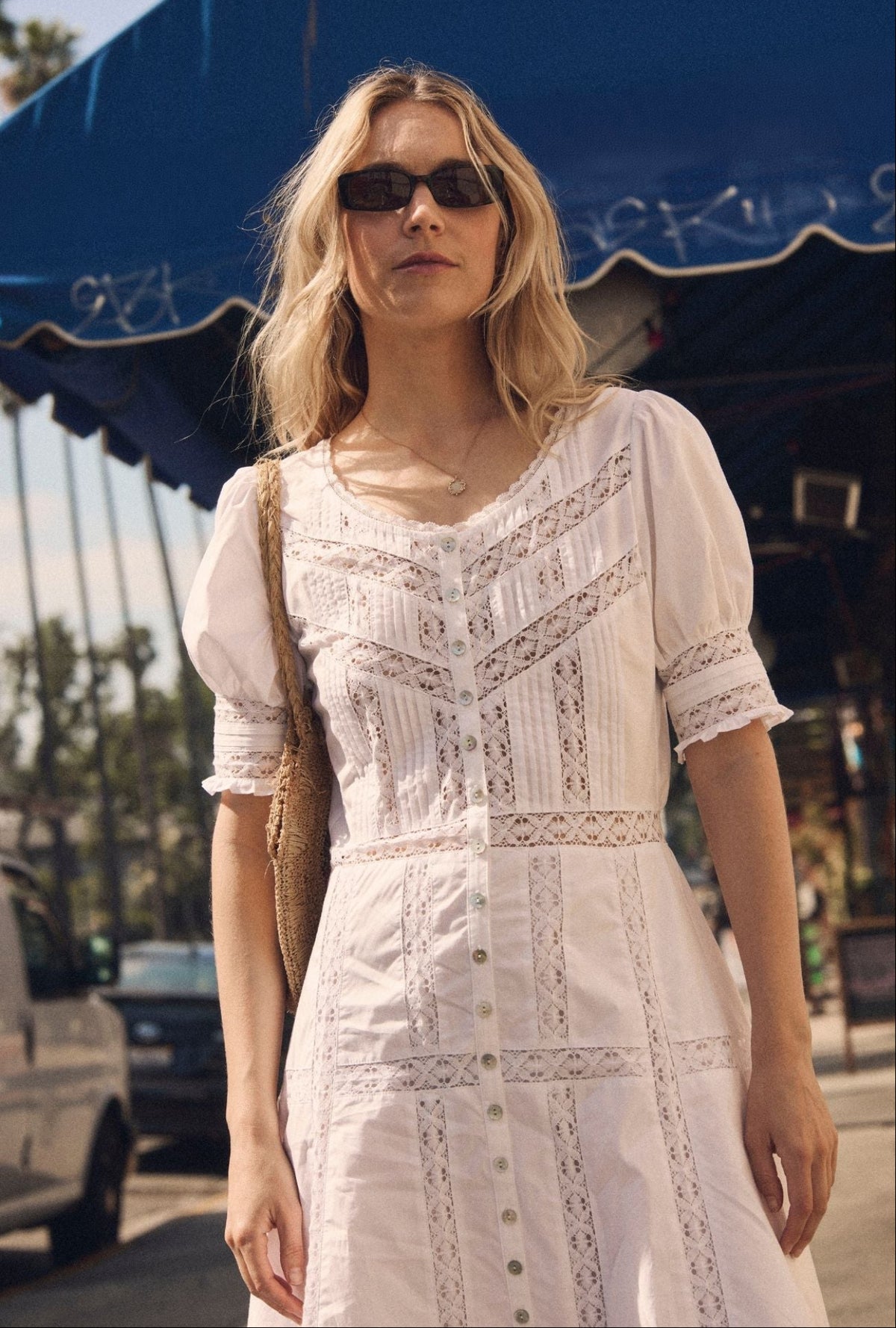 Eileen West The Lucia Soft White Cotton Maxi Dress Soft White / XL