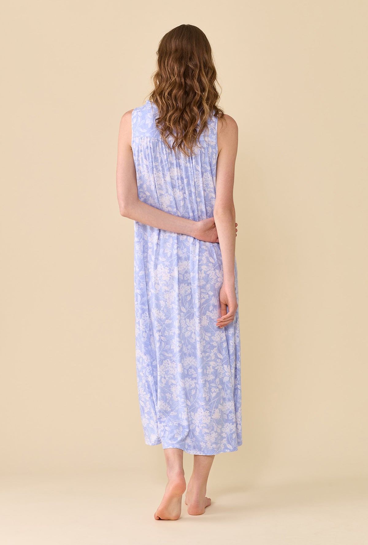 Eileen Ondine Floral Tencel™ Modal Spandex Jersey Knit  Ballet Nightgown