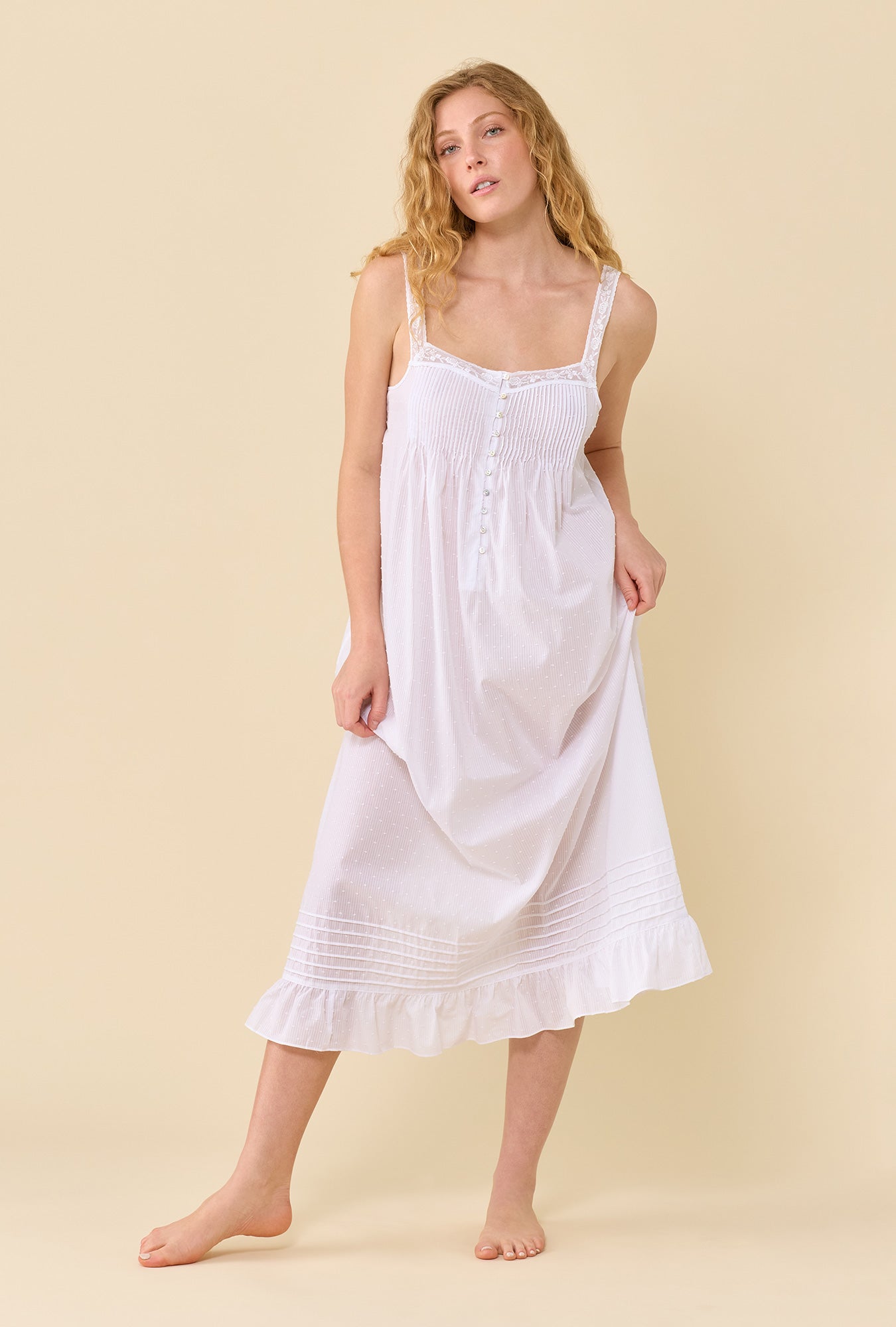 night dress white Wisteria Nightwear Gown - A matching tie ADR Vintage Nightgown, Vintage Victorian