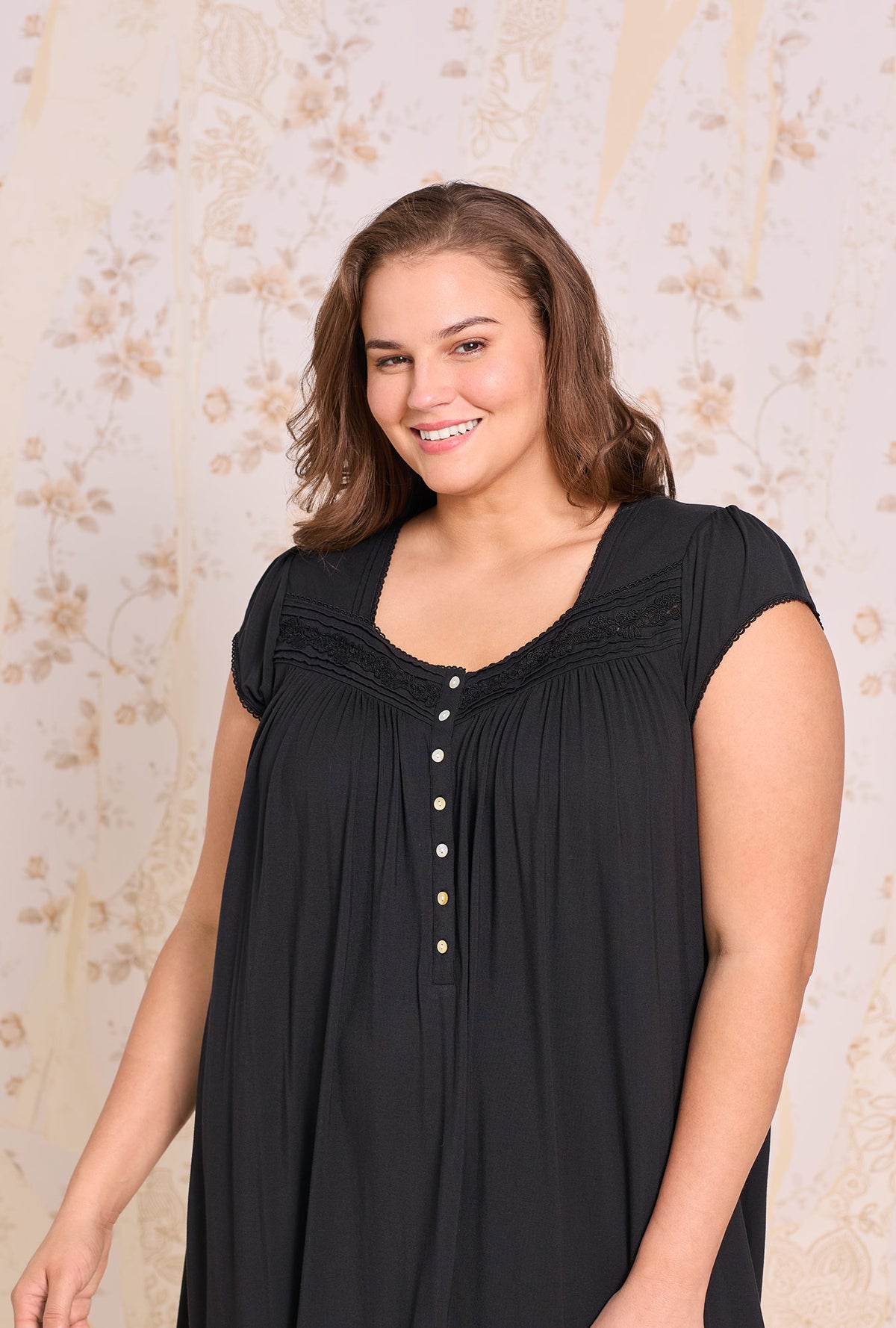 Iconic Black Tencel™ Modal Waltz Nightgown