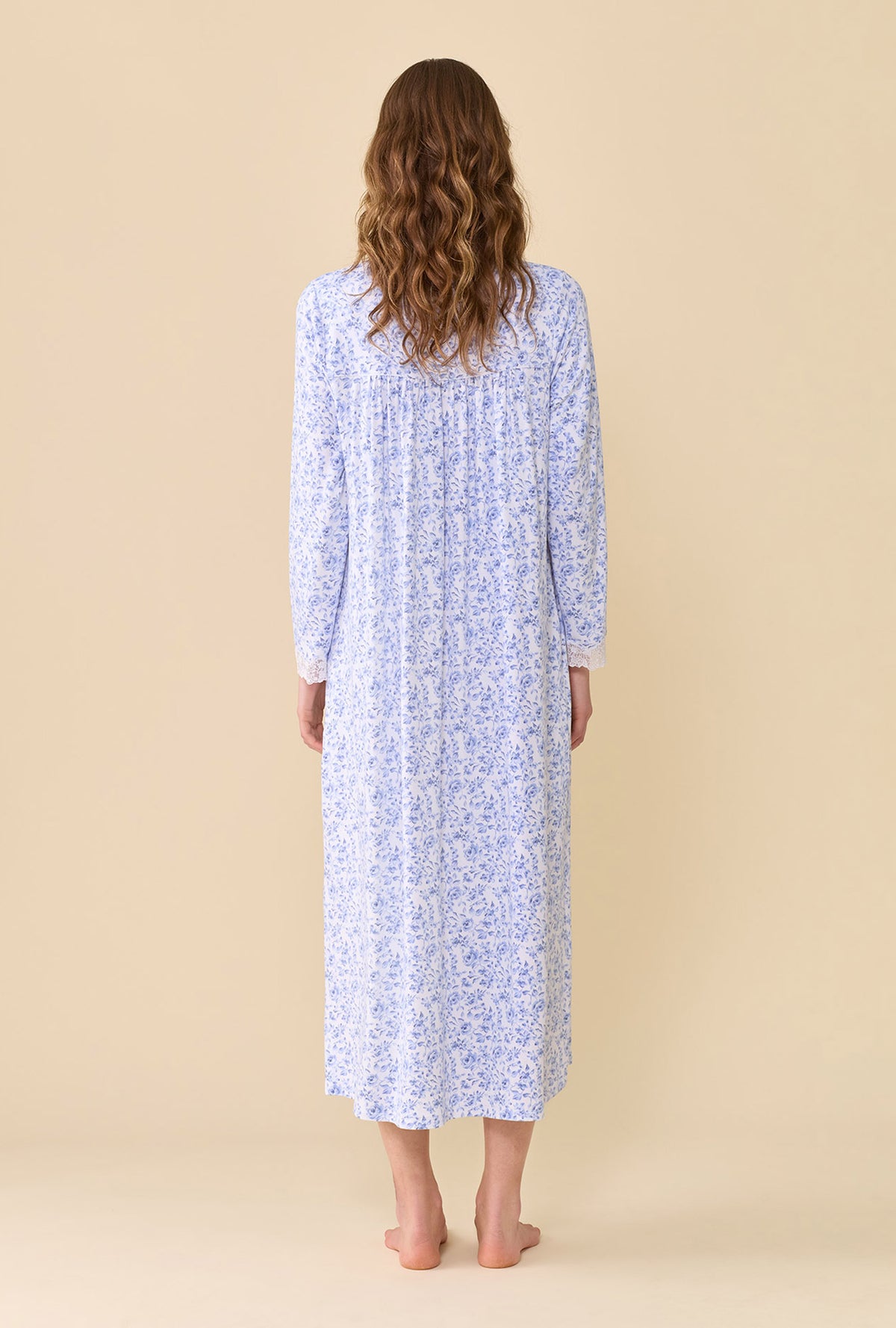 Porcelain Rose Dream Sweater Knit Long Sleeve Ballet Nightgown