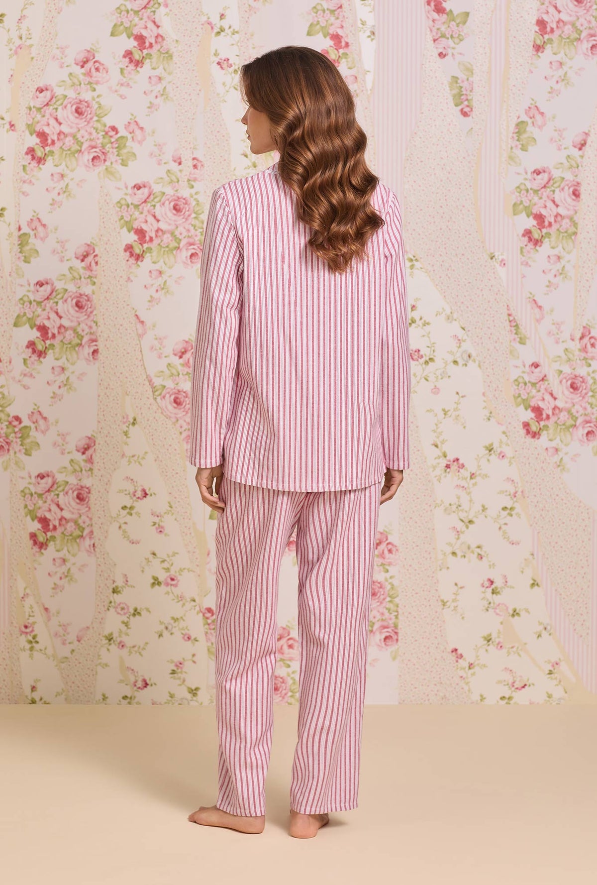 Hearth Stripe Cotton Flannel Pajama