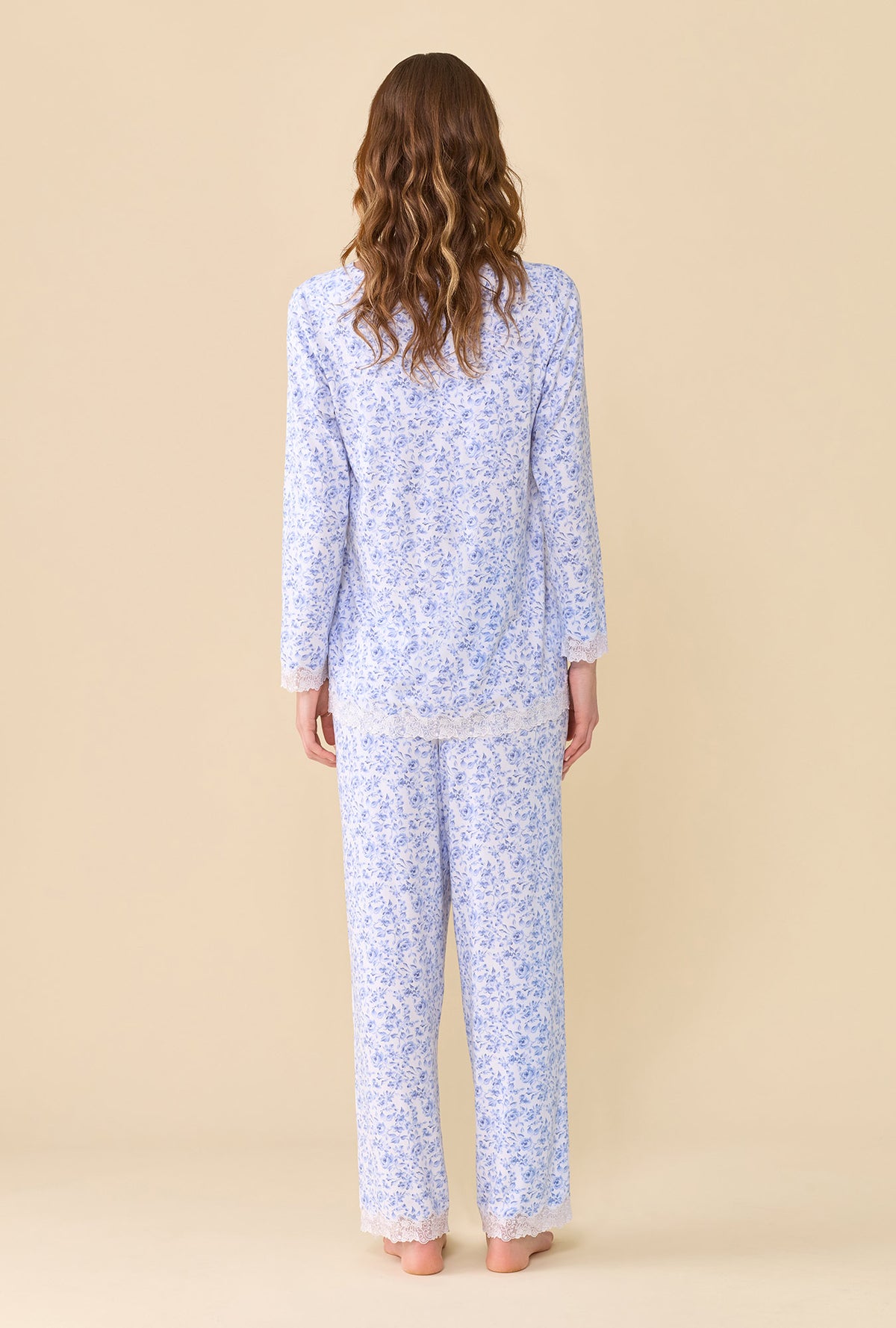 Porcelain Rose Dream Sweater Knit Long Pajama