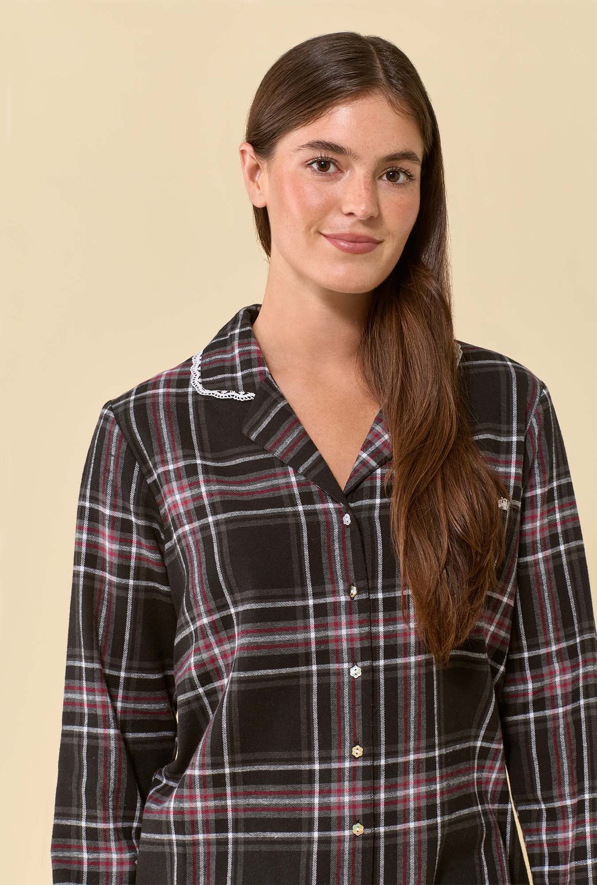 Blackthorn Plaid 100% Cotton Flannel Long Sleeve Pajama Set