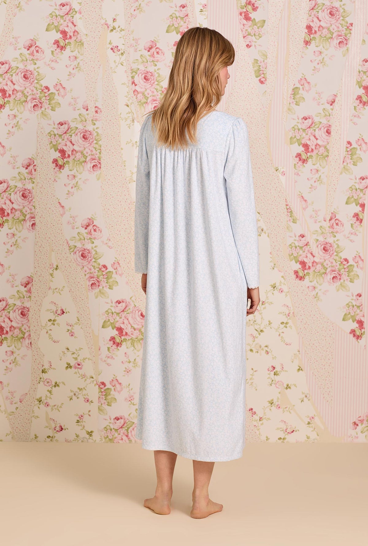 Powder Petal Dream Fleece Long Sleeve Ballet Nightgown