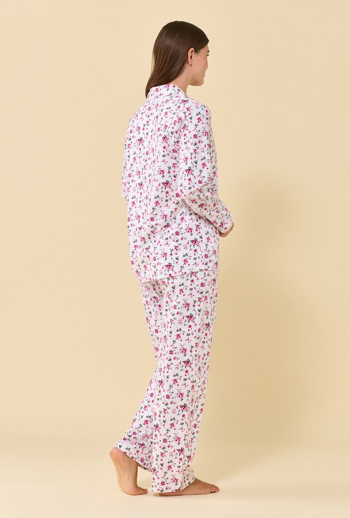 Wildberry 100% Cotton Flannel Long Sleeve Pajama Set