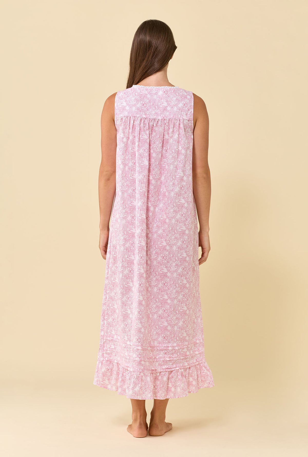 Eileen Cameo Garden 100% Cotton Woven Lawn Ballet Nightgown