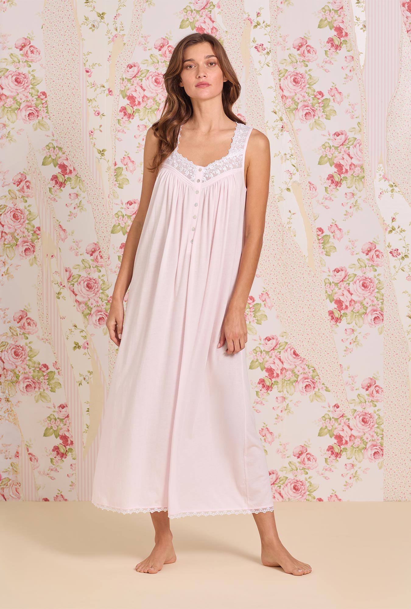 The "Eileen" Ballet Slipper Cotton Modal Ballet Nightgown