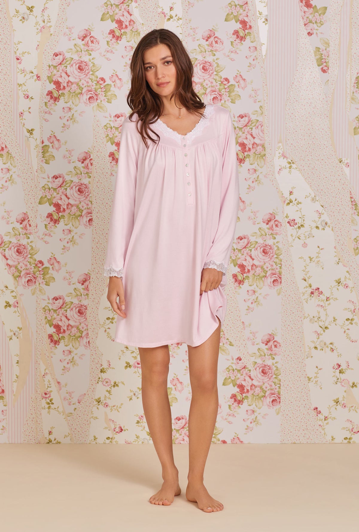 Dreamy Sweater Knit Short Nightgown