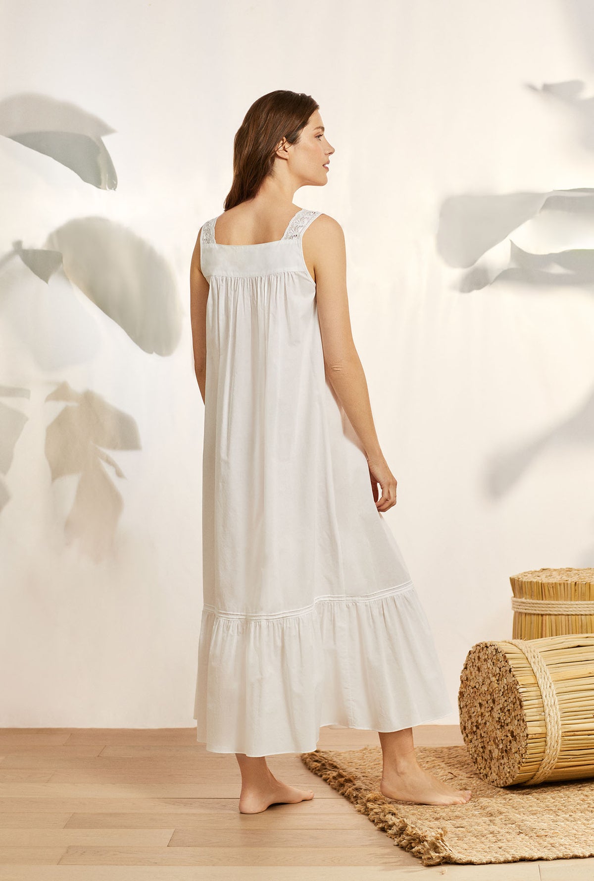Iconic White &quot;Elizabeth&quot; Cotton Nightgown
