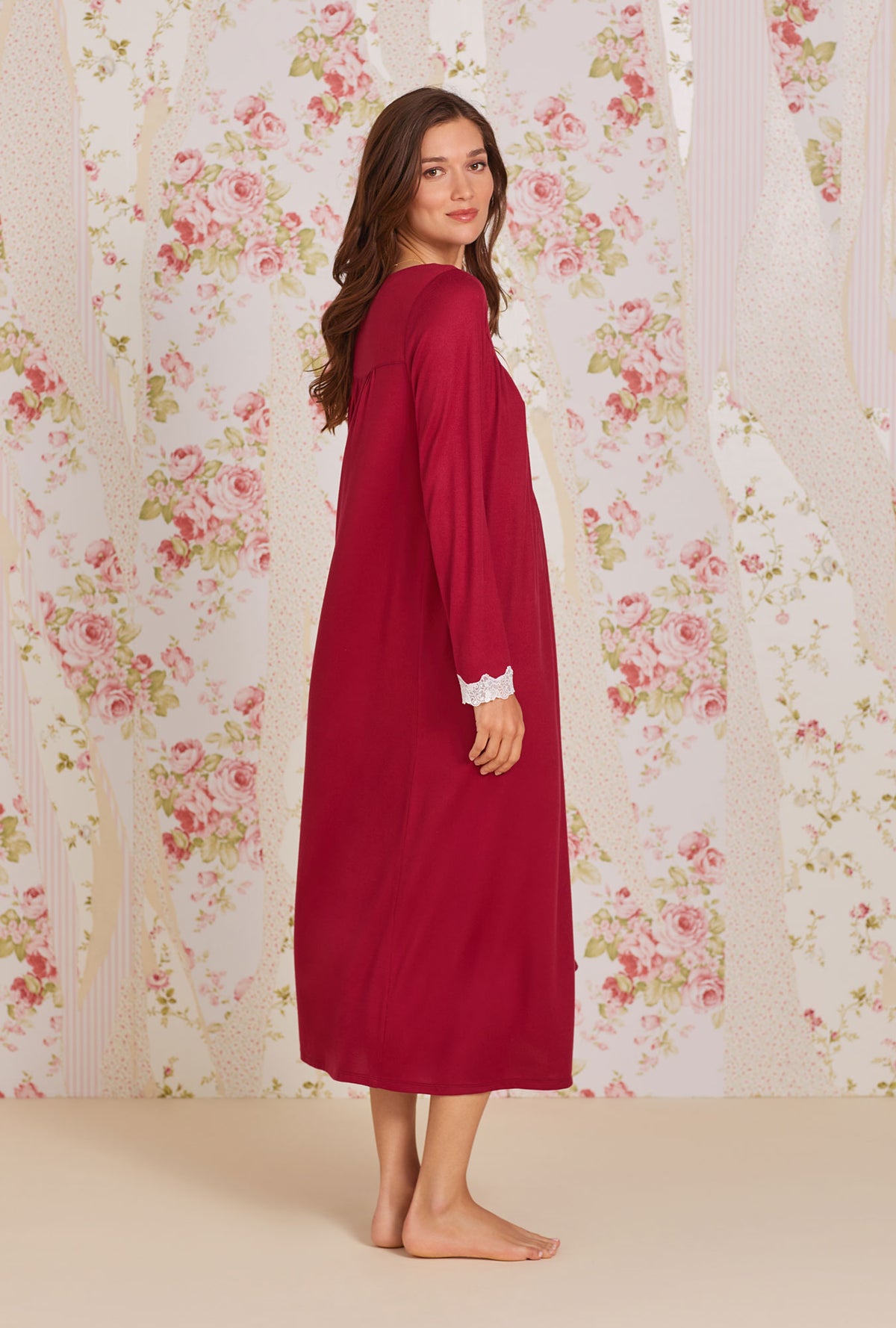 Long sleeve knit nightgown outlet