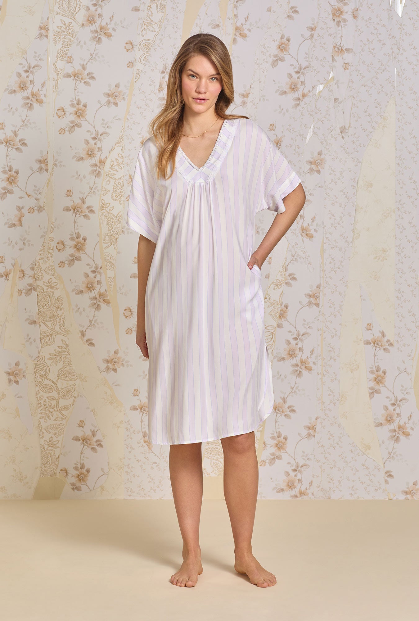 Montauk Stripe Ecovero™ Rayon Caftan