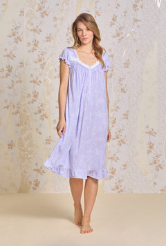 Meadow Lace Tencel ™ Modal Waltz Nightgown - Eileen West