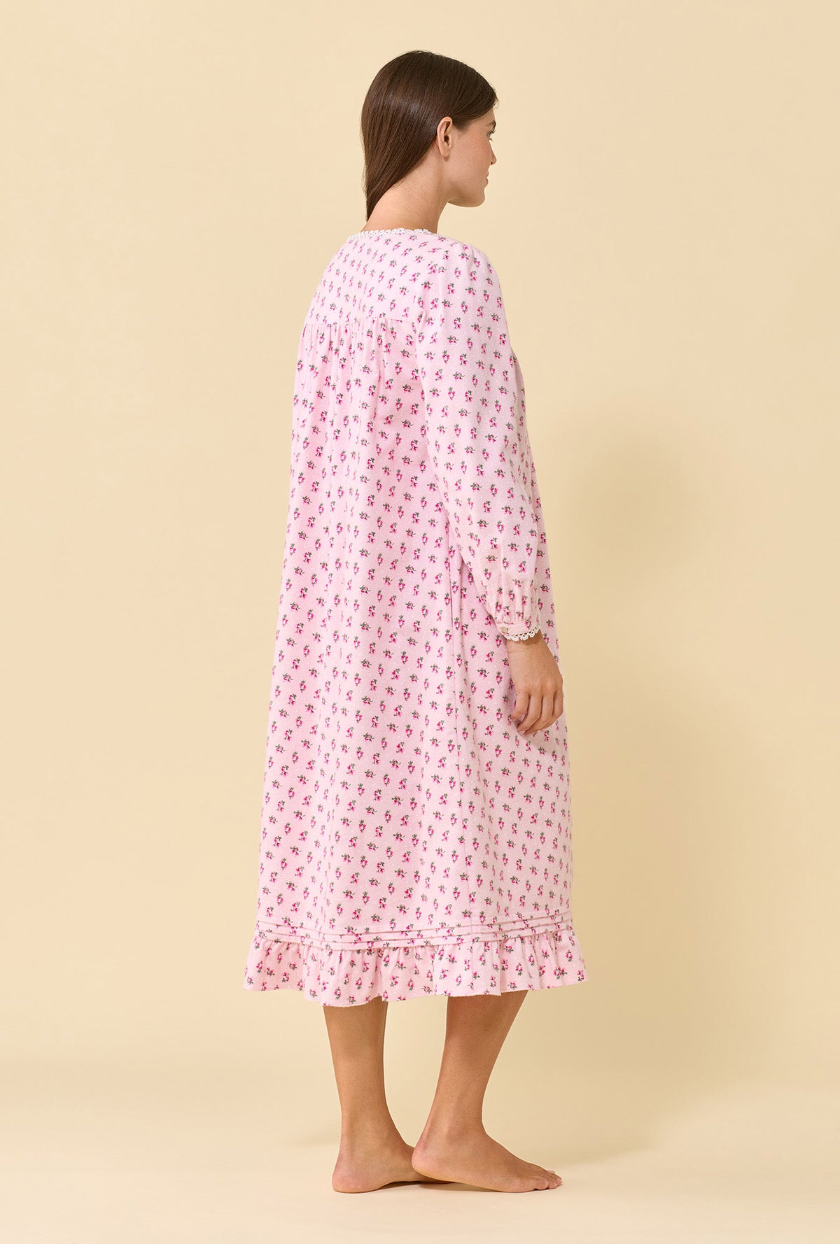 Primrose 100% Cotton Flannel Long Sleeve Waltz Nightgown