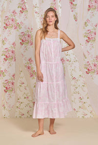 The "Camille" Blush Bloom Cotton Lawn Gown