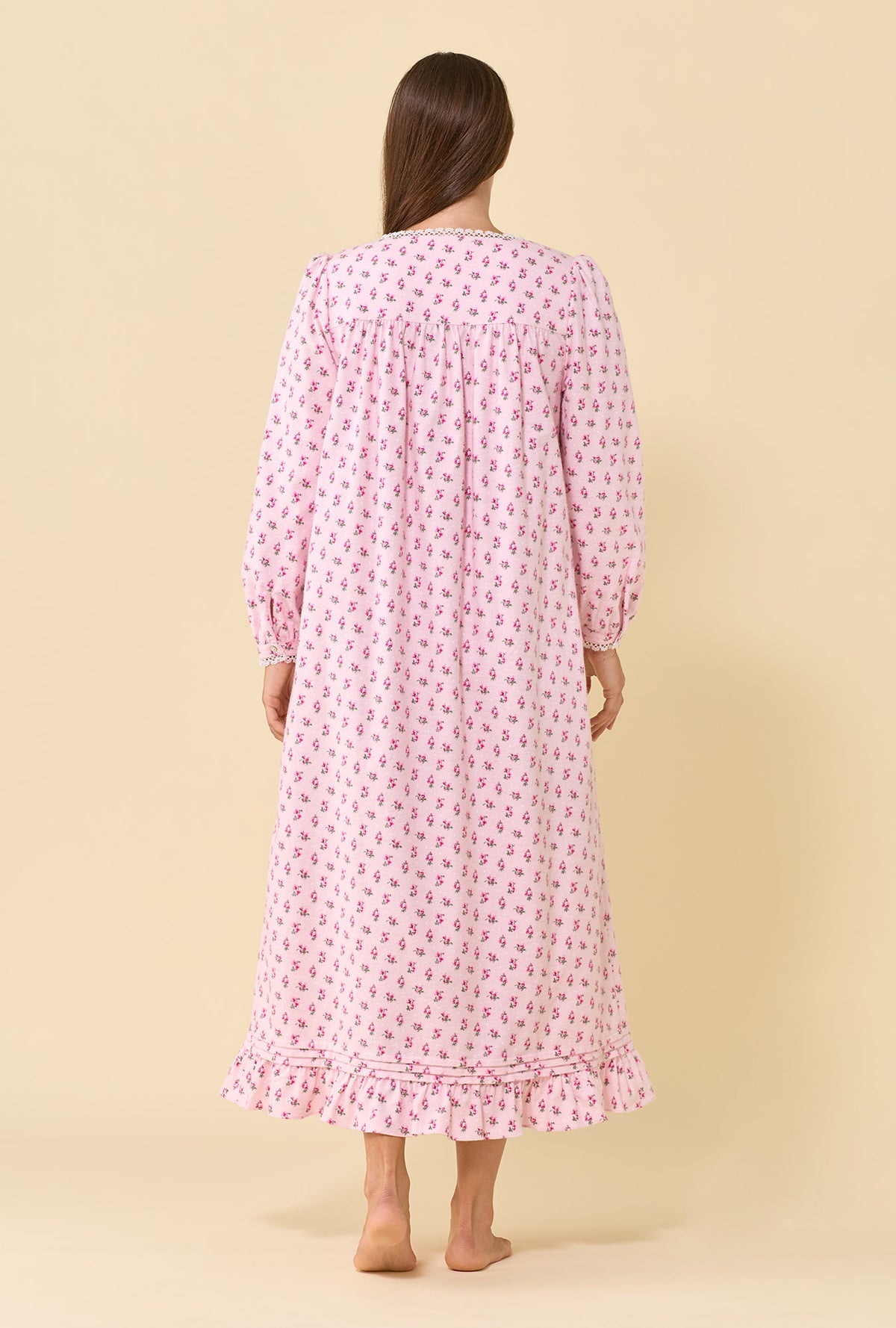 Primrose 100% Cotton Flannel Long Sleeve Ballet Nightgown