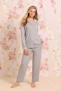 Dream Heather Grey Interlock Classic Pajama