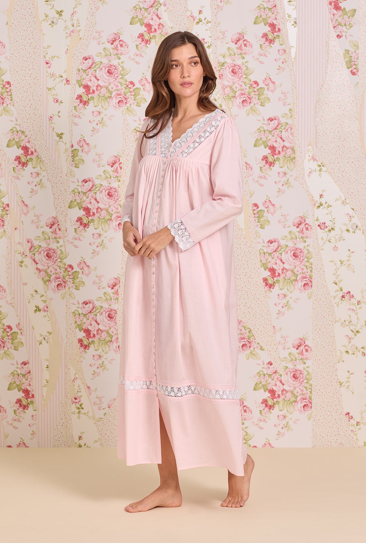 Portofino Ballet Button Front Robe