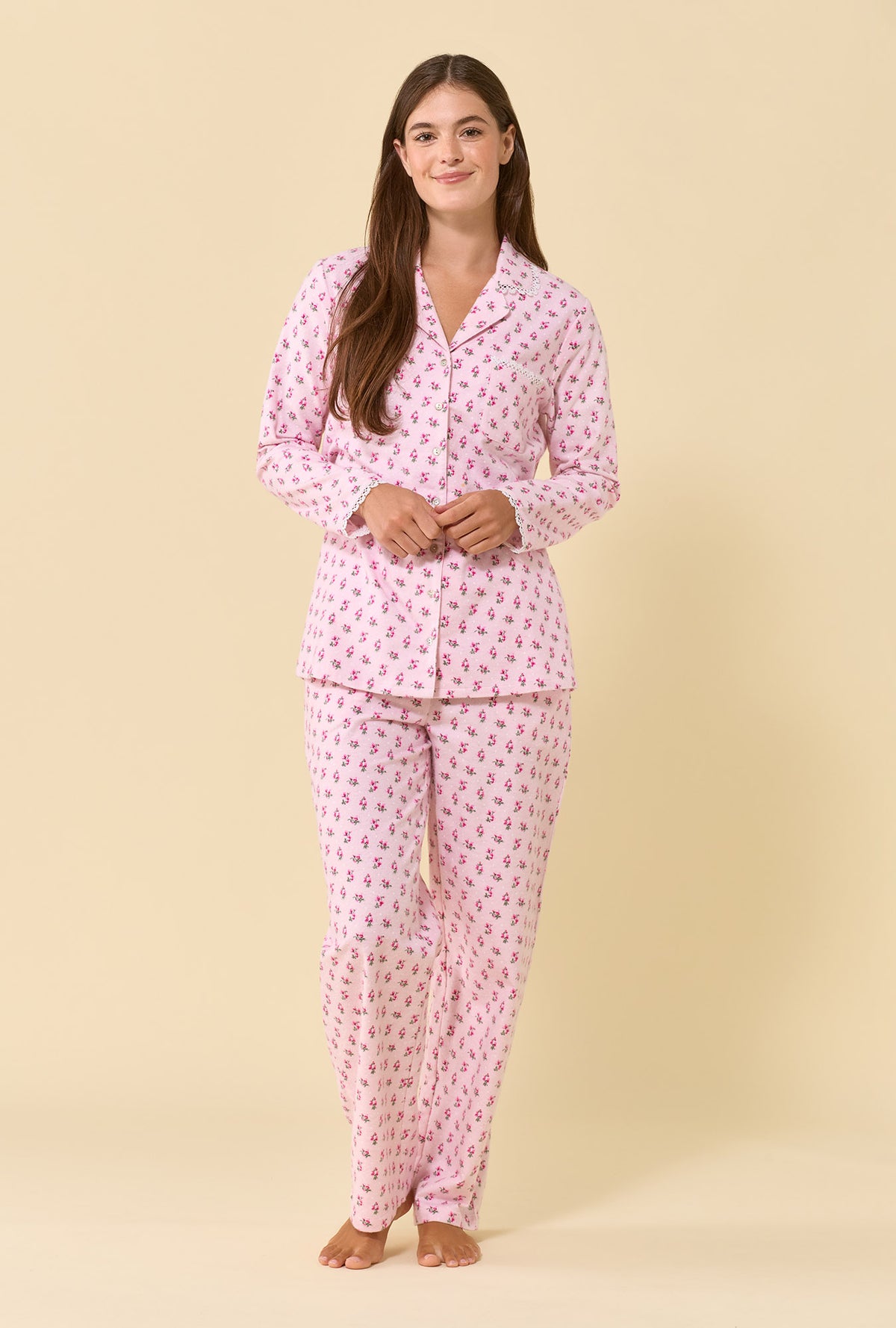 Primrose 100% Cotton Flannel Long Sleeve Pajama Set