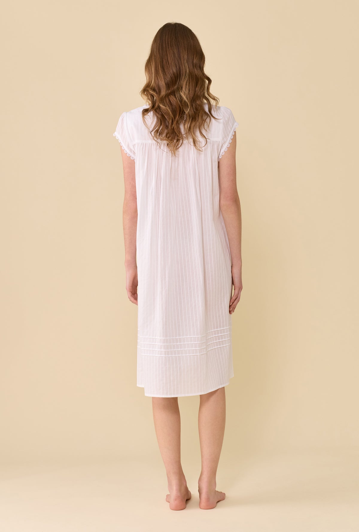 The Alice Cotton Dobby Stripe Nightgown