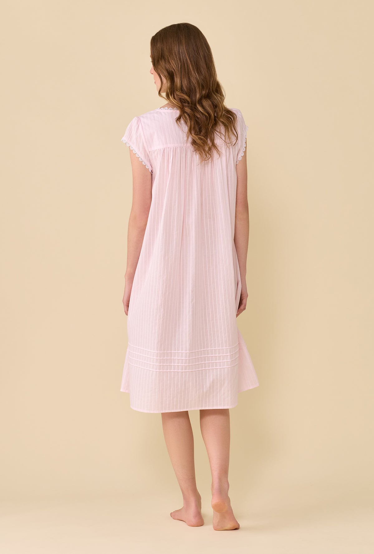 The Alice Cotton Dobby Stripe Nightgown