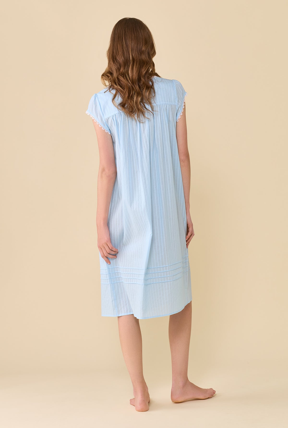The Alice Cotton Dobby Stripe Nightgown
